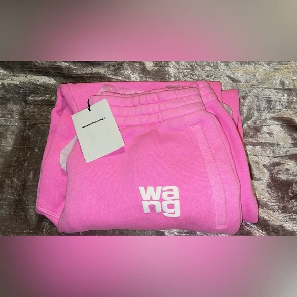 ALEXANDER WANG Terry Classic Puff Paint Logo Sweatpant